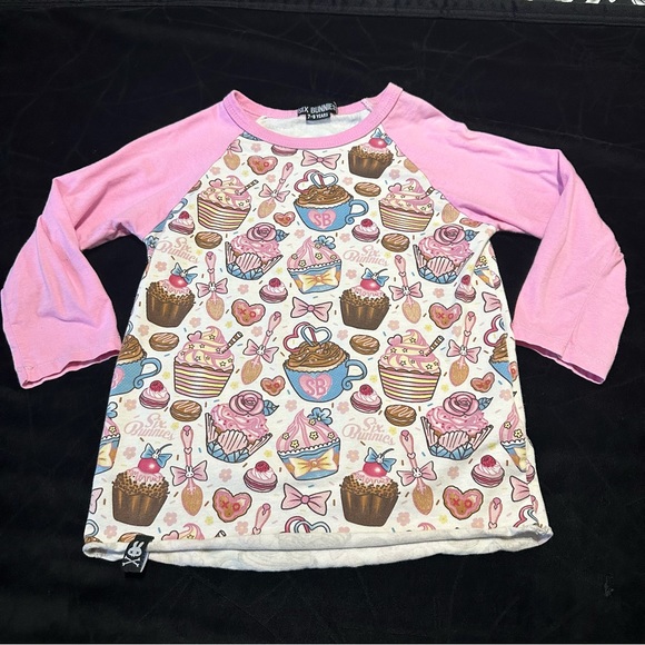 Six Bunnies Girls 3/4 Tee, Size 7/8 - Picture 2 of 5